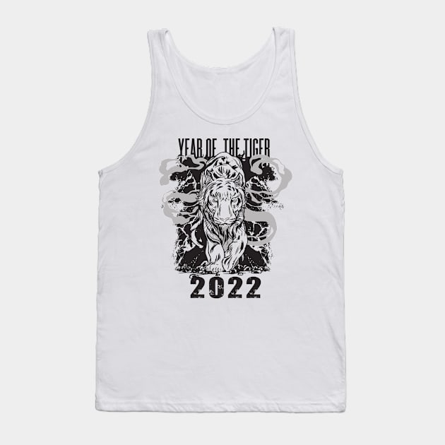 Chinese Year Of The Tiger Zodiac Chinese Year 2022 Tank Top by Fabvity